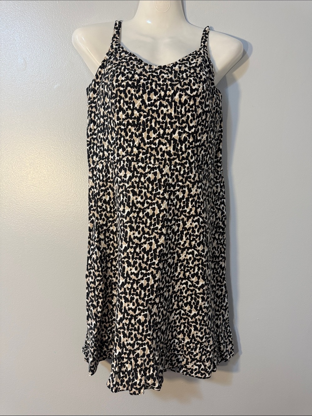 Old Navy Black and White Printed A-Line Skirt